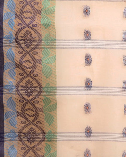 DESH BIDESH Ethnic Motifs Pure Cotton Taant Saree