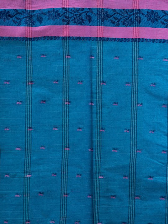 DESH BIDESH Woven Design Pure Cotton Taant Saree