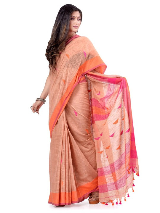 Woven Design Pure Cotton Traditional Taant Saree