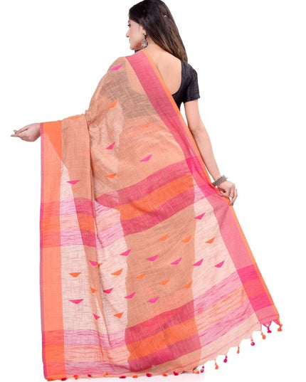 Woven Design Pure Cotton Traditional Taant Saree