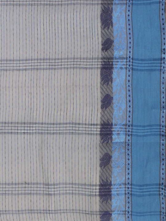DESH BIDESH Woven Design Pure Cotton Taant Saree