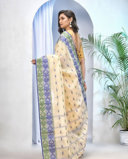 DESH BIDESH Women Ethnic Motifs Pure Cotton Taant Saree