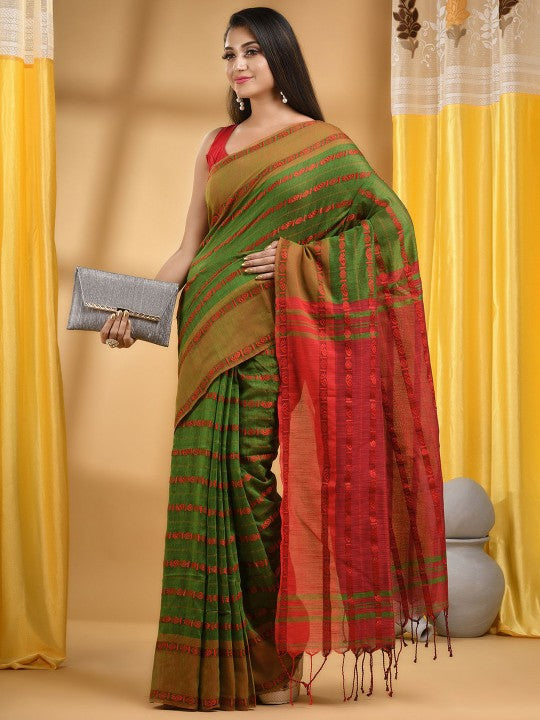 DESH BIDESH Ethnic Motifs Pure Cotton Saree
