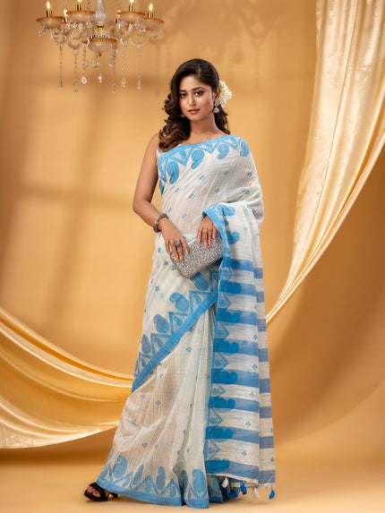 Paisley Woven Design Pure Cotton TaantSaree
