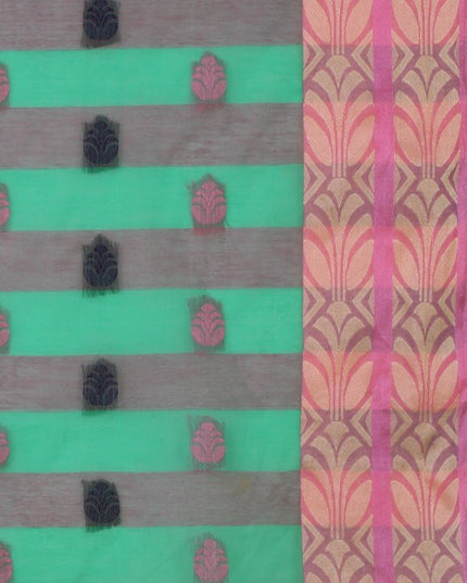 DESH BIDESH Woven Design Pure Cotton Taant Saree