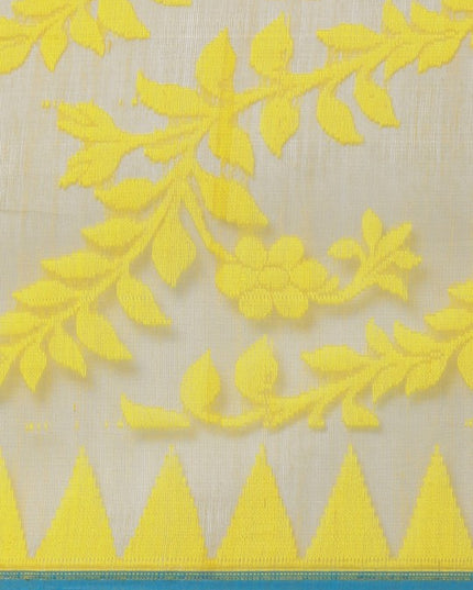 DESH BIDESH Floral Pure Cotton Taant Saree