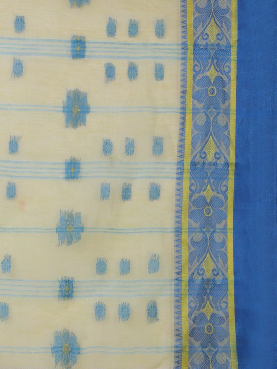DESH BIDESH Woven Design Pure Cotton Taant Saree