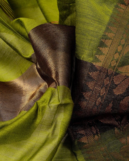 DESH BIDESH Woven Design Border Zari Chanderi Saree