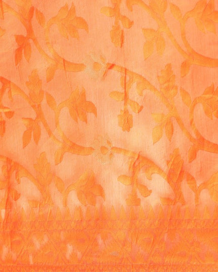 DESH BIDESH Pure Cotton Jamdani Saree with Woven Ethnic Motifs