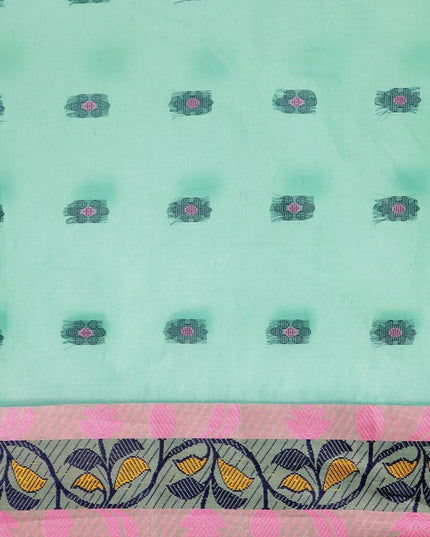 DESH BIDESH Ethnic Motifs Pure Cotton Taant Saree