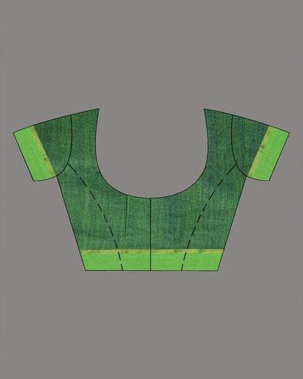 DESH BIDESH Ethnic Motifs Woven Design Sequinned Taant Saree