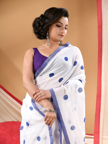 Women cotton silk tant handloom saree mysore party wear sarees latest design wedding handloom  sarees for women latest (Blue)