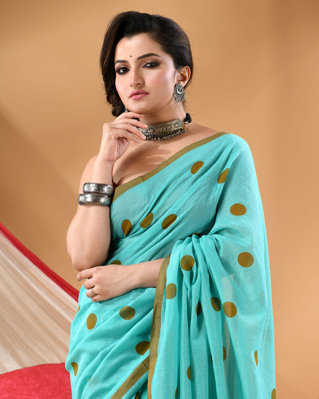Women cotton handloom mulmul cotton sarees mul cotton sarees for women latest, Nazakat design batik print bandhani malmal linen office daily, party, wear sarees for women (Tute)