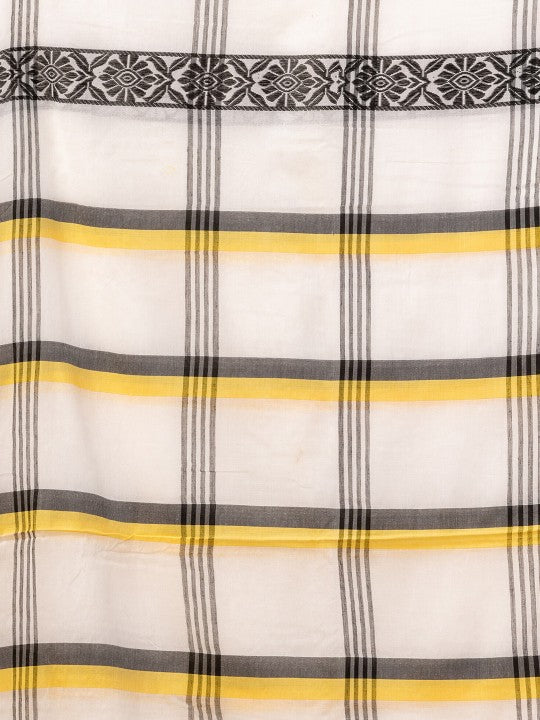 DESH BIDESH Woven Design Pure Cotton Taant Saree