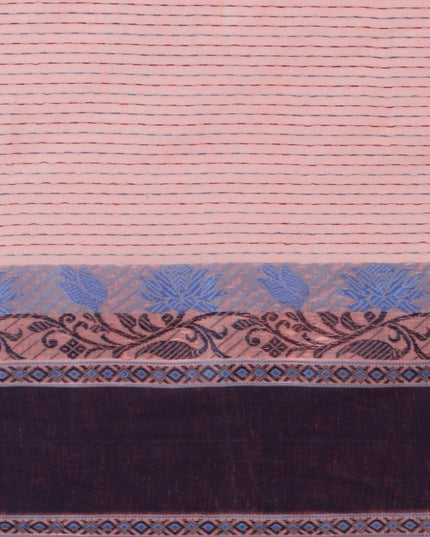 DESH BIDESH Woven Design Pure Cotton Taant Saree