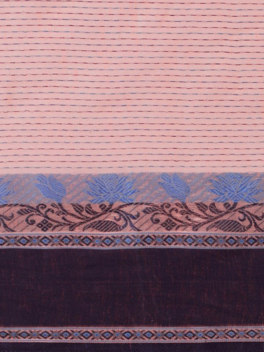 DESH BIDESH Woven Design Pure Cotton Taant Saree