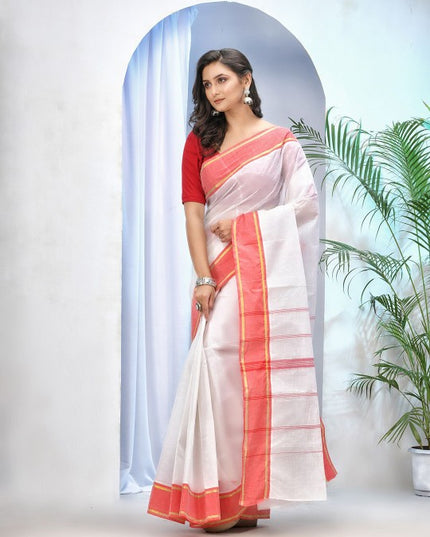 DESH BIDESH Pure Cotton Taant Saree