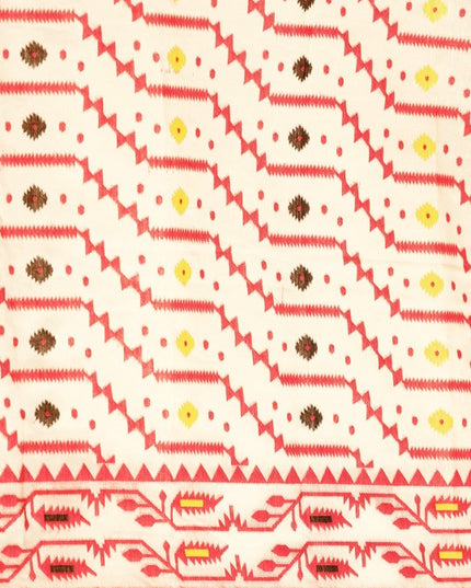 DESH BIDESH Woven Design Pure Cotton Jamdani Saree