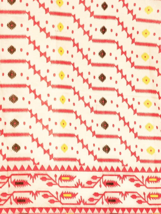 DESH BIDESH Woven Design Pure Cotton Jamdani Saree