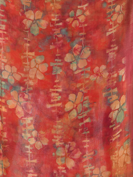 DESH BIDESH Floral Printed Zari Saree