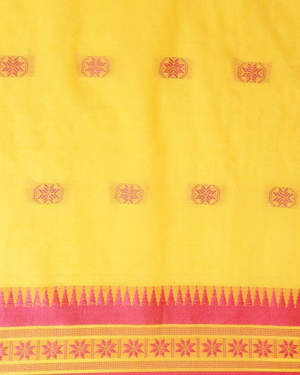 DESH BIDESH Woven Design Ethnic Motifs Pure Cotton Taant Saree