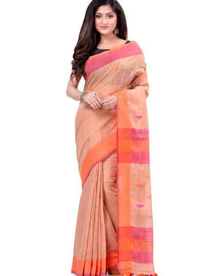 Woven Design Pure Cotton Traditional Taant Saree