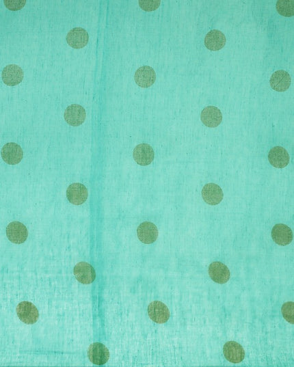 DESH BIDESH Polka Dots Pure Cotton Taant Saree