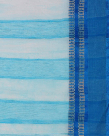 DESH BIDESH Woven Design Pure Cotton Bengal Taant Saree