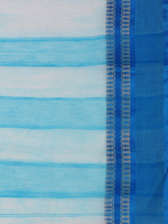 DESH BIDESH Woven Design Pure Cotton Bengal Taant Saree