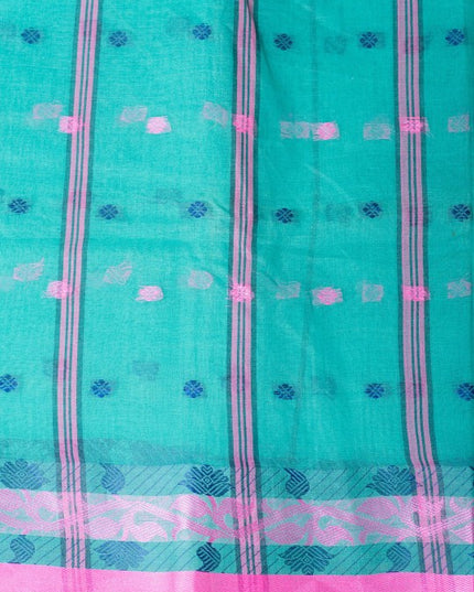 DESH BIDESH Ethnic Motifs Woven Design Pure Cotton Taant Saree