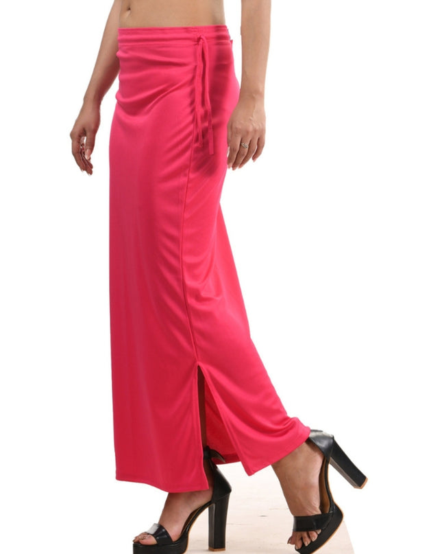 Stretchable Saree Shapewear Petticoat for Women, Lycra Saree Shapewear, Skirts for Women, Skirts Shape Wear Dress for Saree Innerwear for Saree in Party, Saree Shaper (Pink)