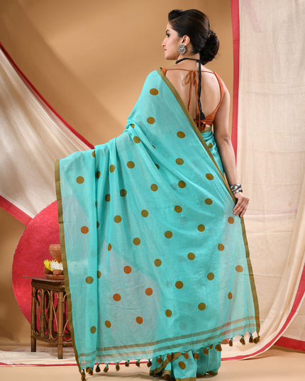 Women cotton handloom mulmul cotton sarees mul cotton sarees for women latest, Nazakat design batik print bandhani malmal linen office daily, party, wear sarees for women (Tute)