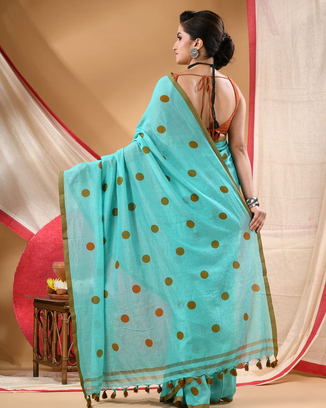 Women cotton handloom mulmul cotton sarees mul cotton sarees for women latest, Nazakat design batik print bandhani malmal linen office daily, party, wear sarees for women (Tute)