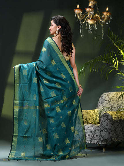 Cotton Silk Party Wear Saree Trendy Design Gulnaz Georgette Chiffon Cotton Saree (Tute)