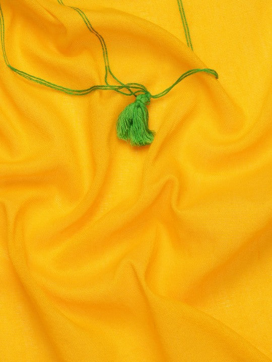 DESH BIDESH Solid Pure Cotton Taant Saree