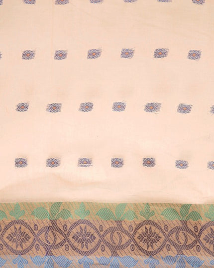 DESH BIDESH Ethnic Motifs Pure Cotton Taant Saree