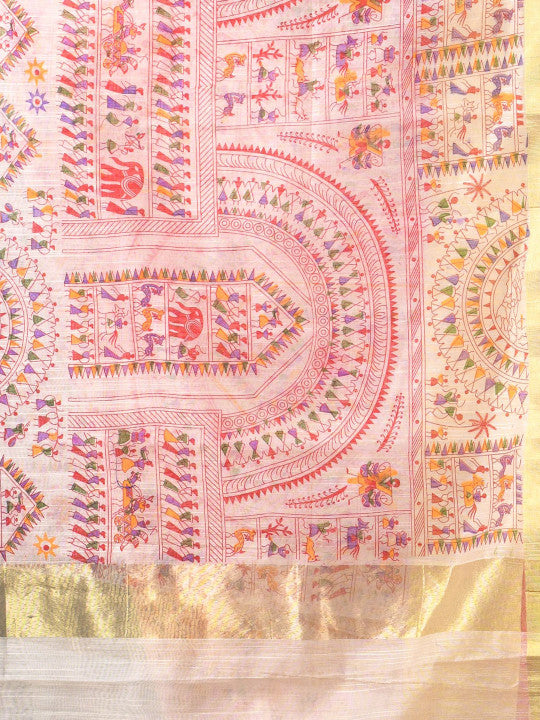 DESH BIDESH Woven Design Bandhani Saree