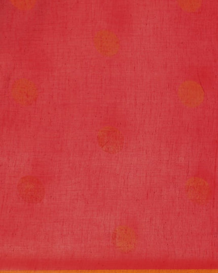 DESH BIDESH Polka Dots Pure Cotton Taant Saree