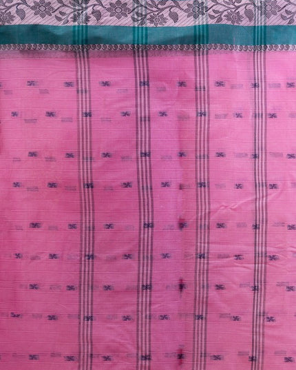 DESH BIDESH Ethnic Motifs Woven Design Pure Cotton Taant Saree