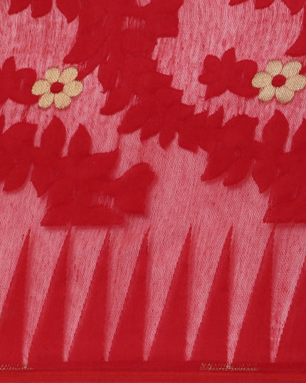 DESH BIDESH Floral Pure Cotton Taant Saree