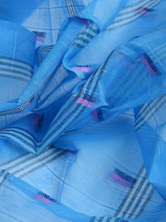 DESH BIDESH Woven Design Pure Cotton Taant Saree
