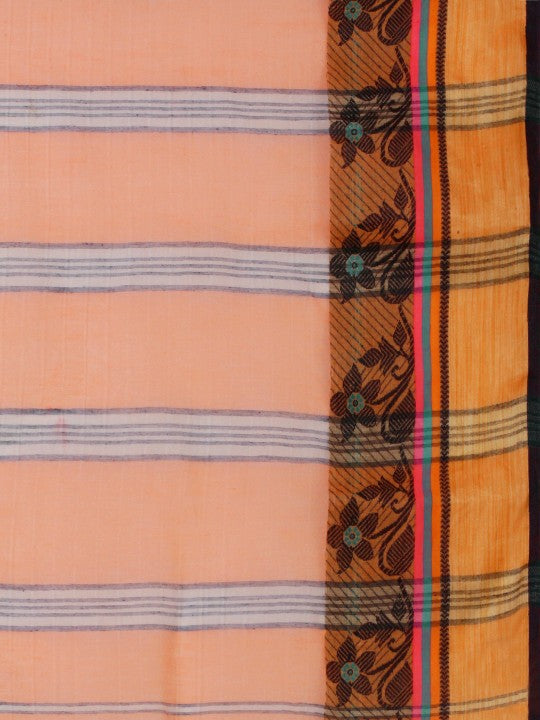 DESH BIDESH Woven Design Pure Cotton Taant Saree