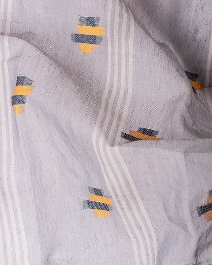 DESH BIDESH Ethnic Motifs Woven Design Pure Cotton Taant Saree