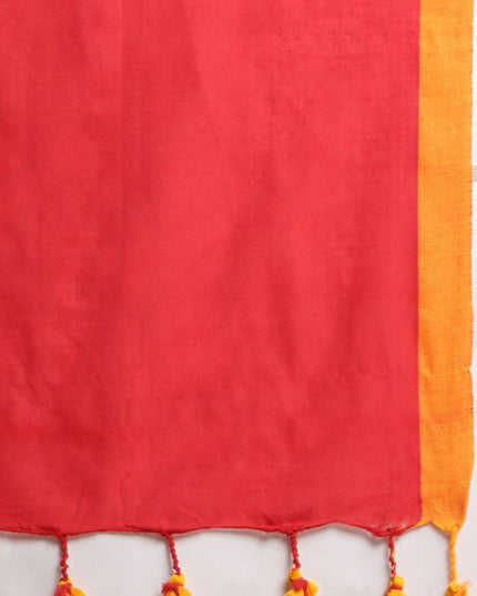 DESH BIDESH Solid Pure Cotton Taant Saree