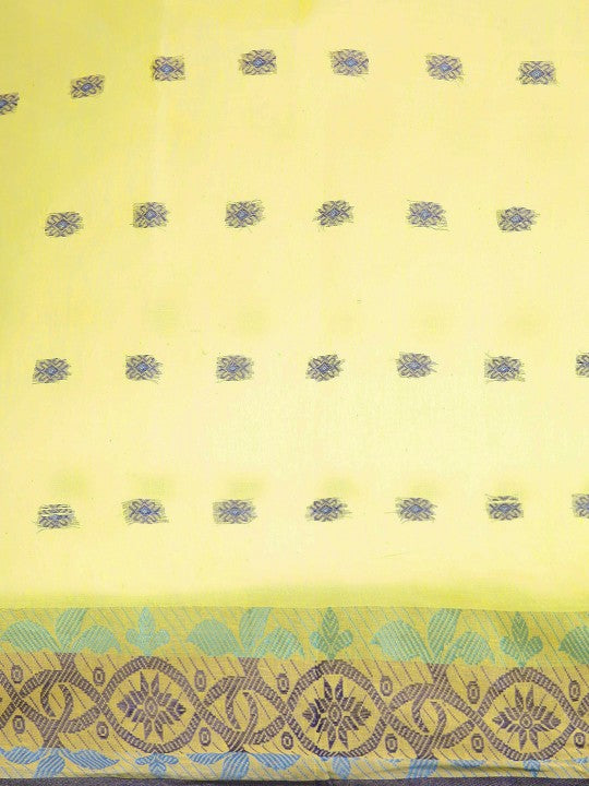 DESH BIDESH Ethnic Motifs Pure Cotton Taant Saree