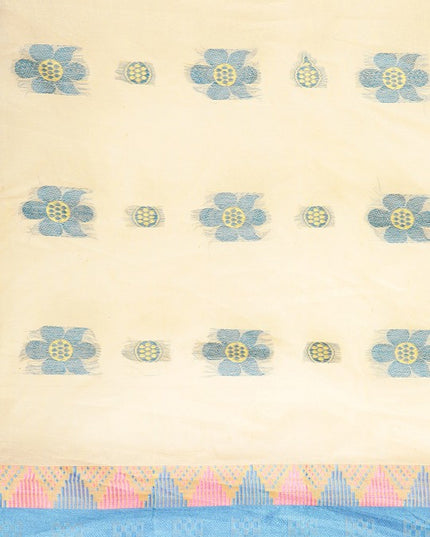 DESH BIDESH Ethnic Motifs Pure Cotton Taant Saree