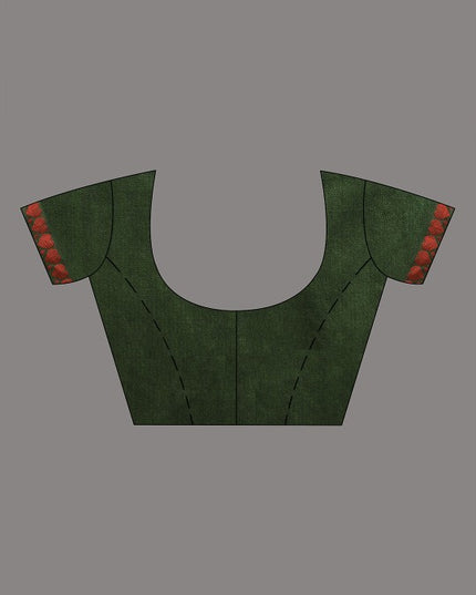 DESH BIDESH Bengali Zari Pure Cotton Handloom Taant Saree