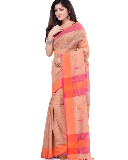 Woven Design Pure Cotton Traditional Taant Saree