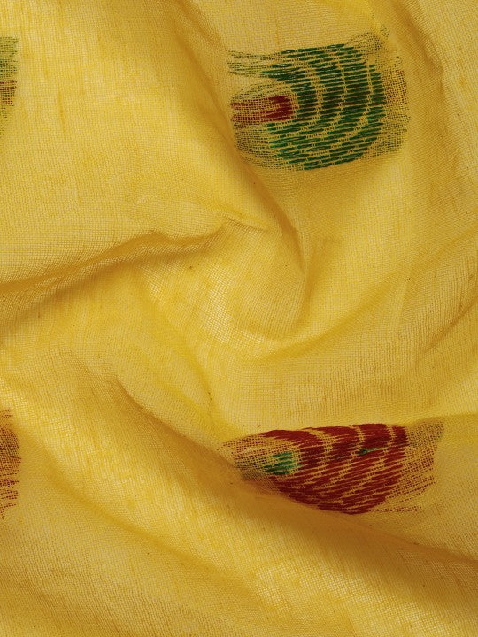 DESH BIDESH Woven Design Pure Cotton Taant Saree