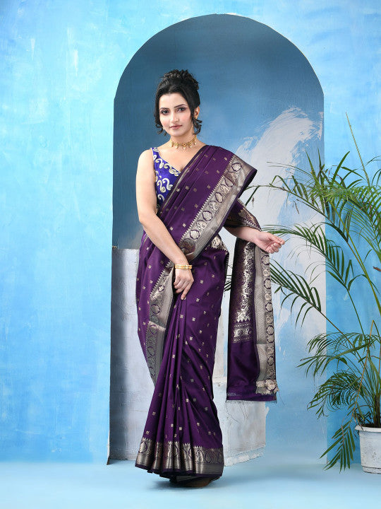 DESH BIDESH Woven Design Zari Kanjeevaram Saree